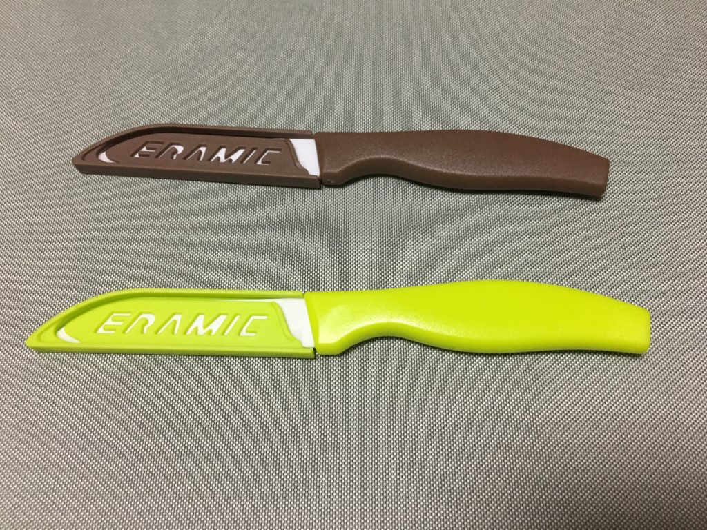 ダイソーのキッチンセットのナイフと１点売りのナイフを比較